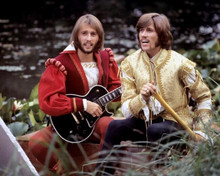 The Bee Gees Maurice and Robin Gibb in period dress 8x10 inch photo