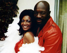 Truck Turner 1974 Isaac Hayes poses with cast member 8x10 inch photo