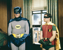 Batman TV series 1966 Adam West Burt Ward Batman & Robin in office 8x10 photo