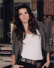 Rizzoli and Isles TV series 8x10 publicity portrait Angie Harmon with cop badge