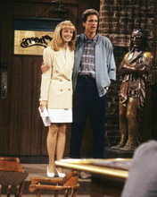 Cheers Sam and Diane at bar entrance Ted Danson Shelley Long 8x10 photo