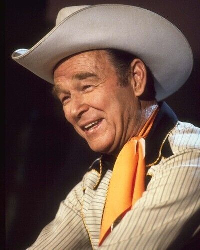Roy Rogers smiling portrait 1970's era in his western outfit 8x10 photo ...