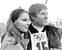 Downhill Racer 1969 Camilla Sparv & Robert Redford as Olympic skiers 8x10 photo