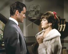 Penelope 1966 Natalie Wood in fur coat & Ian Bannen 8x10 inch photo