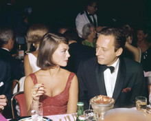 Natalie Wood looks sensational in red dress smoking cigarette dining 8x10 photo