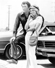 Police Woman 1974 Angie Dickinson Earl Holliman full length by car 8x10 photo