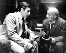 The Godfather Part II Michael V. Gazzo & Al Pacino talk in study 8x10 inch photo