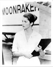 Moonraker 8x10 photo Lois Chiles as Dr Holly Goodhead carries clipboard