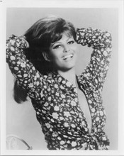 Claudia Cardinale with big smile hands in hair huge cleavage 8x10 photo 60's