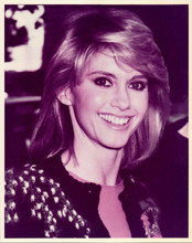 Olivia Newton-John smiles for cameras 1980's vintage 8x10 press photo