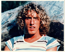 Roger Daltrey 1970's pose in striped t-shirt by rock vintage 8x10 photo