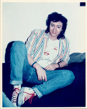 Julian Lennon wears Marilyn Monroe t-shirt sits on sofa 1980s vintage 8x10 photo