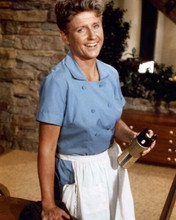 The Brady Bunch TV series Ann B Davis smiling cleaning house as Alice 8x10 photo