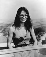 Julie Christie big smile on speedboat 1969 In Search of Gregory 8x10 inch photo