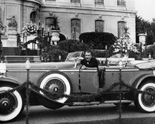 The Betsy 1978 Laurence Olivier exits 1934 Chevrolet outside mansion 8x10 photo