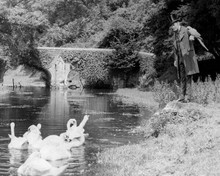 Doctor Doolittle 1967 Rex Harrison with his parrott by lake 8x10 inch photo