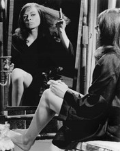 Sarah Miles combs her hair looking in mirror 1963 The Servant 8x10 inch photo