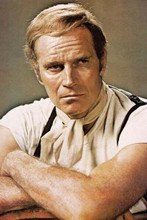 Charlton Heston portrait from his classic 1973 sci-fi Soylent Green 8x10 photo