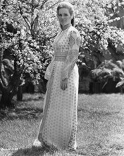 Liv Ullman beautiful full length portrait outdoors 1970's 8x10 inch photo