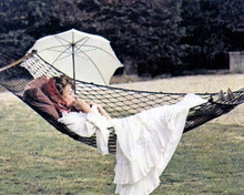 Julie Christie relaxes in hammock 1970 The Go-Between 8x10 inch photo