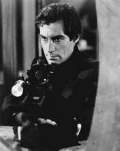 The Living Daylights 1987 Timothy Dalton with telescopic rifle 8x10 inch photo