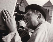 Jacques Tati on set checking camera for scene Monsier Hulot's Holiday 8x10 photo