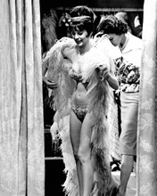 Natalie Wood in bikini and feather boa on set 1962 Gypsy 8x10 inch photo
