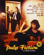 Pulp Fiction Jackson Travolta Willis Thurman classic poster art 8x10 inch photo