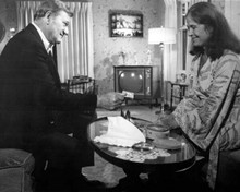 McQ 1974 John Wayne & Colleen Dewhurst sit in living room 8x10 inch photo