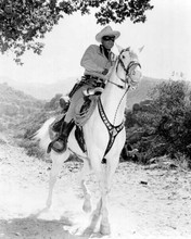 The Lone Ranger Hi Ho Silver away! Clayton Moore rides Silver 8x10 photo