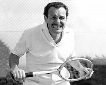 Terry-Thomas classic playing tennis with that famous toothsome grin 8x10 photo