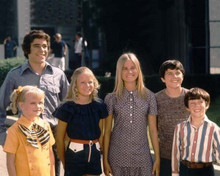 The Brady Bunch 1970's era Greg Jan Marcia Cindy Peter on street 8x10 photo