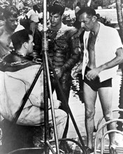 Creature From The Black Lagoon on set Gill man director Jack Arnold 8x10 photo