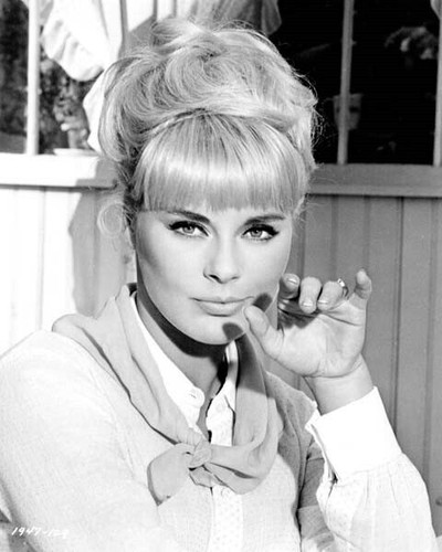 Elke Sommer lovely pose waiving from 1965 The Art of Love 8x10 inch ...