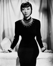 Anna Mae Wong beautiful pose in black dress 1938 Dangerous To Know 8x10 photo