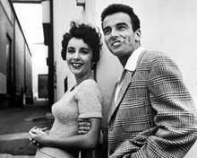 Elizabeth Taylor & Montgomery Clift A Place in the Sun between takes 8x10 photo