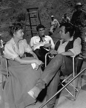 The Deputy western TV Henry Fonda relaxes on set with stars 8x10 inch photo