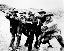 Outlaws 1986 TV Rod Taylor & team take aim Houser Lucking Roundtree Napier 8x10