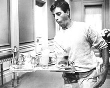 Jerry Lewis holds breakfast tray delivering room service Cinderfella 8x10 photo