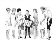 The Errand Boy Jerry Lewis Pat Dahl and girls line-up 8x10 inch photo