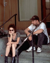 Fight Club Helena Bonham Carter sits on steps smoking cigarette 8x10 inch photo