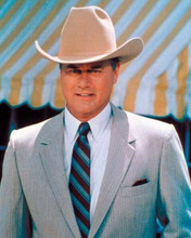 Larry Hagman as J.R. Ewing in his stetson at Southfork in Dallas 8x10 photo