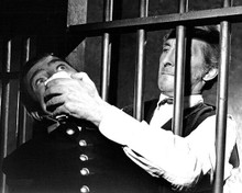 The Evil of Frankenstein 1964 Peter Cushing silences policeman 8x10 inch photo