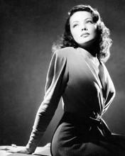 Gene Tierney beautiful 1940's glamour portrait showing cleavage 8x10 inch photo
