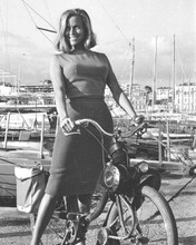 Honor Blackman in Cannes 1965 by marina on moped 8x10 inch photo