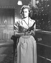 Luciana Paluzzi holds bottle of wine 1958 Tank Force movie 8x10 inch photo