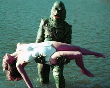 Creature From The Black Lagoon carries Julia Adams out of water 8x10 inch photo