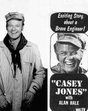 Casey Jones 1957 TV western Alan Hale as Casey on Cannonball Express 8x10 photo