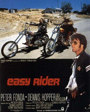 Easy Rider Peter Fonda Dennis Hopper on Choppers poster artwork 8x10 inch photo