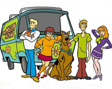 Scooby Doo Fred Thelma Scoob Shaggy & Daphne by Mystery Machine 8x10 photo